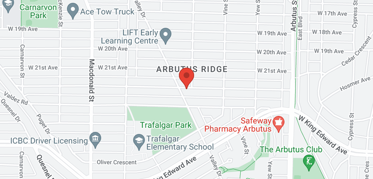 map of 2428 W 22ND AVENUE